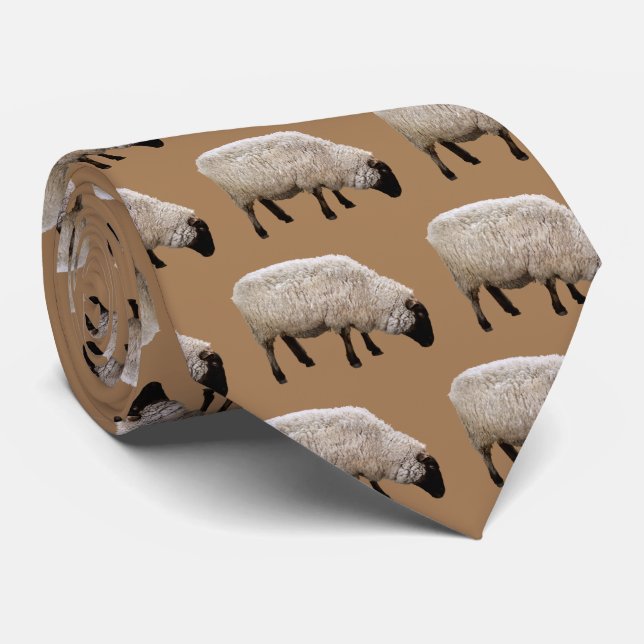 Cravate Suffolk Sheep ク タ イ (Roulé)