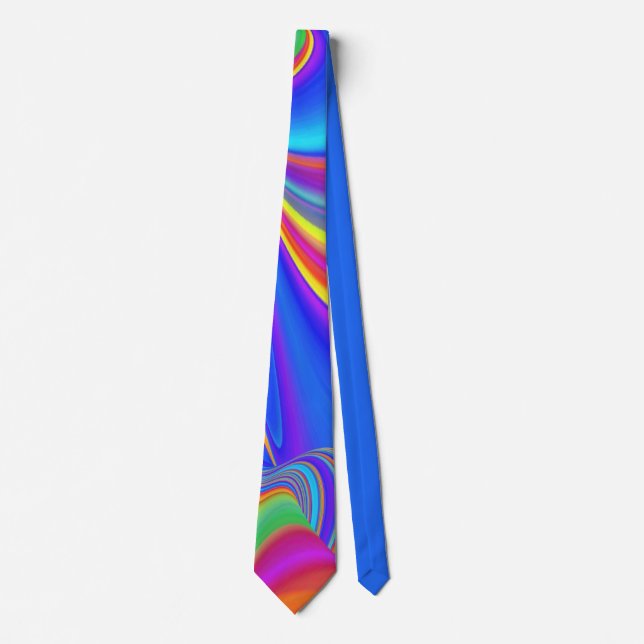 Cravate Summerfeel, Rainbowart 3D Abstrait (Devant)