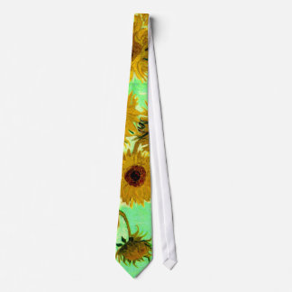 Cravate Sunflowers dans Vase Van Gogh Art