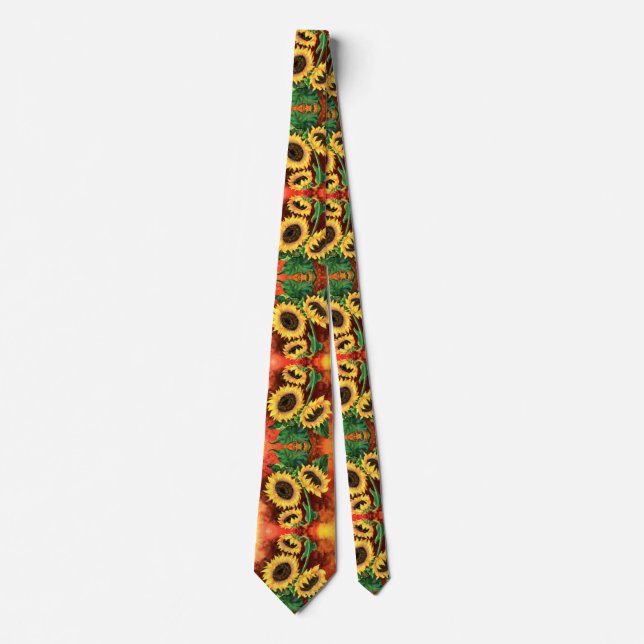 Cravate Sunflowers Neck Tie (Devant)