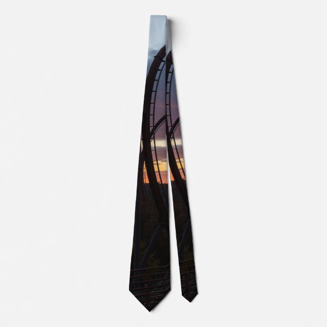 Cravate Sunset Over Wildfire Neck Tie (Devant)