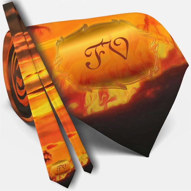 Cravate Sunset Plaza Marina 2584 (Créateur téléchargé)