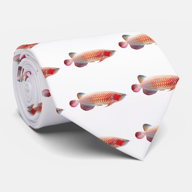 Cravate Super Red Arowana (Roulé)
