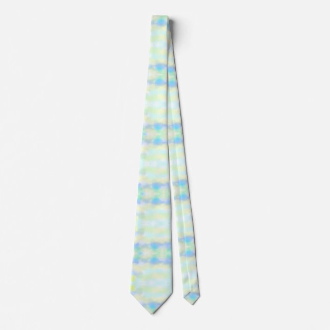Cravate Super Retro Pastel Couleurs Tie Dye Motif (Devant)