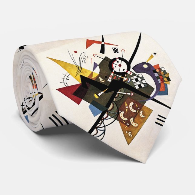Cravate Sur White II - Wassily Kandinsky (Roulé)
