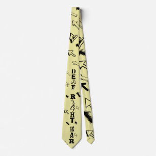 Cravate Surdité oreille droite malentendant surdité Cravat