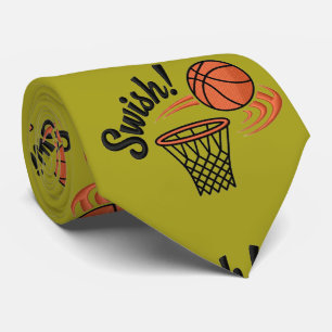 Cravate Swish Slam Dunk : Style de basket-ball Vintage