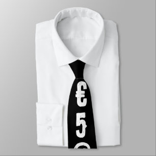 Cravate Symbole aléatoire moderne personnalisé Noir blanc