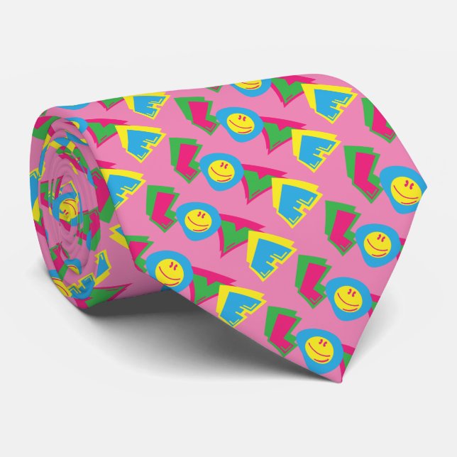 Cravate Symbole d'amour coloré (Roulé)