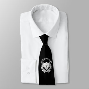 Cravate Symbole de maçonnerie en argent