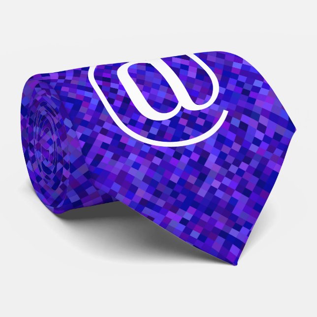 Cravate Symbole de nerd informatique (Roulé)