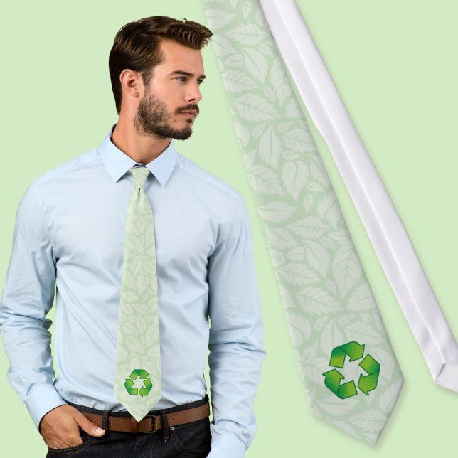 Cravate Symbole de recyclage (Créateur téléchargé)