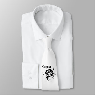 Cravate Symbole et signe du zodiaque Cancer