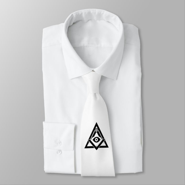 Cravate Symbole franc-maçonnerie (Attaché)