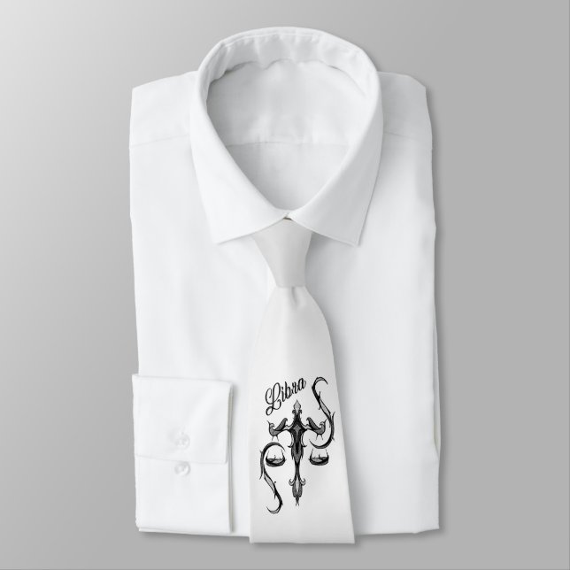 Cravate SYMBOLE Zodiaque Libra (Attaché)