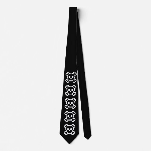 Cravate Symboles simples - SKULL + vos idées (Devant)