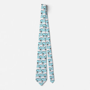 Cravate T-shirt Mops 2 côtés imprimés