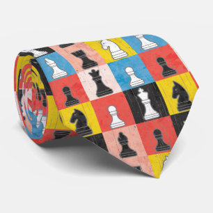 Cravate Tableau de contrôle de bloc de couleur des pièces