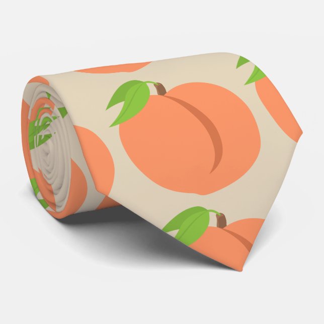 Cravate Tan Southern Peach Emoji (Roulé)