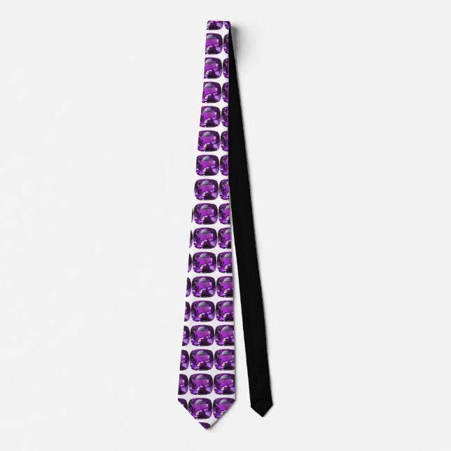 Cravate Tanzanite Gemstone Purple (Devant)