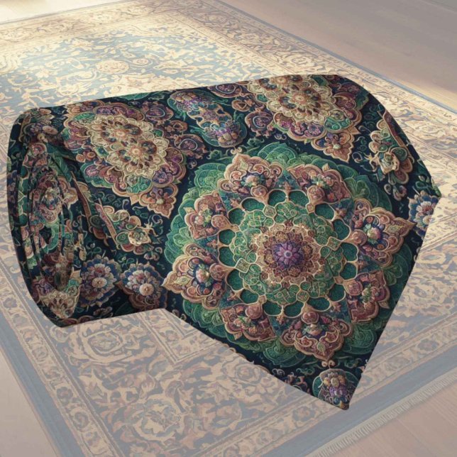 Cravate Tapis Designer Persan de Luxe | Foulard en faux so (Créateur téléchargé)
