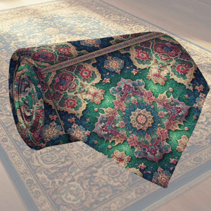 Cravate Tapis Designer Persan de Luxe Foulard en faux so