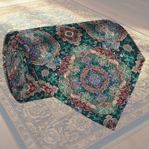 Cravate Tapis Designer Persan de Luxe Foulard en faux so