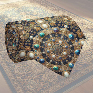 Cravate Tapis Designer Persan de Luxe Foulard en faux so