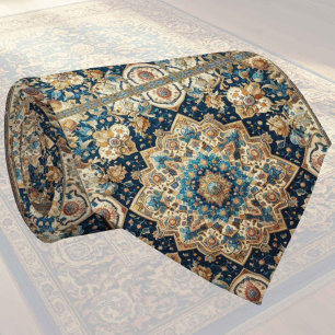Cravate Tapis Designer Persan de Luxe Foulard en Faux So