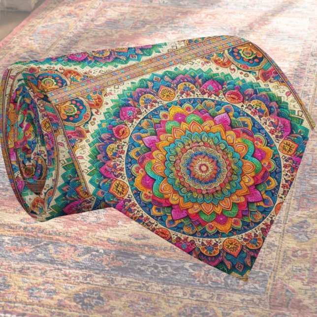 Cravate Tapis indien de luxe conçu par un designer | Faux  (Créateur téléchargé)
