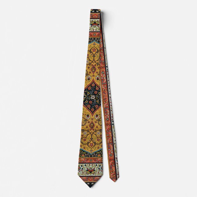 Cravate Tapis Persan Ancien Élégant Design (Devant)