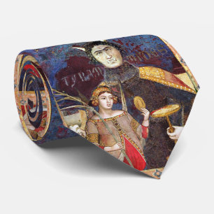 CRAVATE TAROTS DE RENAISSANCE ANTIQUE 15 / LE DIABLE