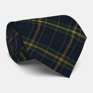 Cravate Tartan à carreaux bleu marine classique élégant éc