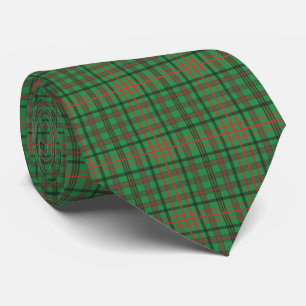 Cravate Tartan à carreaux rouge et vert Buffalo Plaid Noël