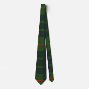 Cravate Tartan à carreaux vert et bleu