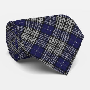 Cravate Tartan à monogramme lettre N du clan Napier