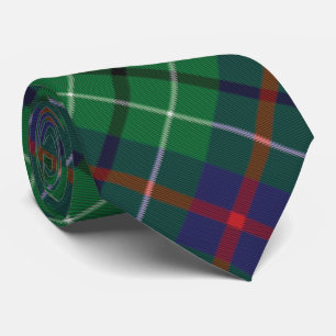Cravate Tartan Clan Duncan Vert à Carreaux