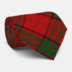 Cravate Tartan de monogramme de la lettre M de Maxwell de