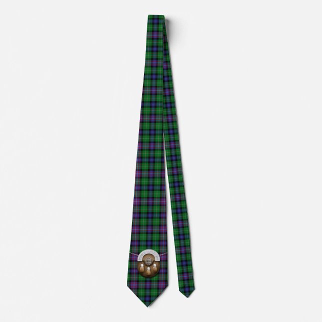 Cravate Tartan de Rankine de clan (Devant)