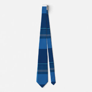 Cravate Tartan écossais, bleu,