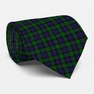 Cravate Tartan écossais traditionnel Black Watch à carreau