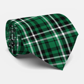 Cravate Tartan écossais vert à carreaux
