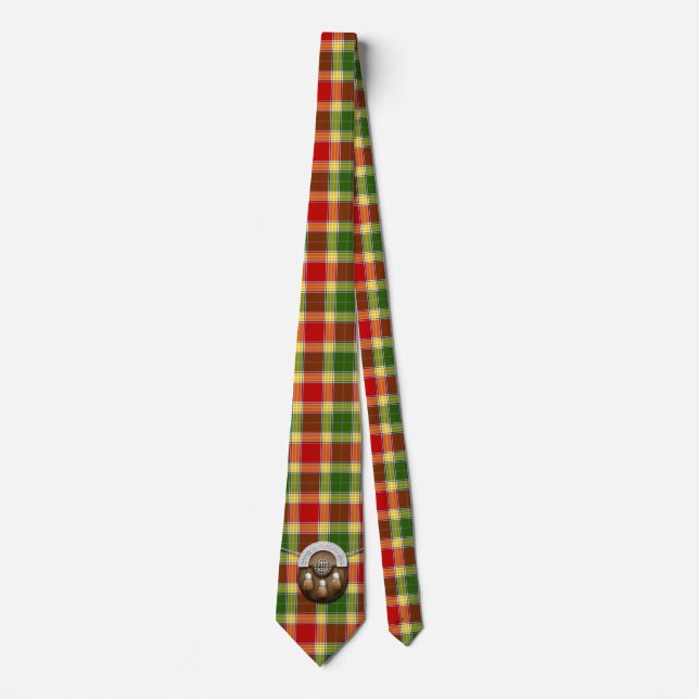 Cravate Tartan et escarcelle de Gibson de clan (Devant)