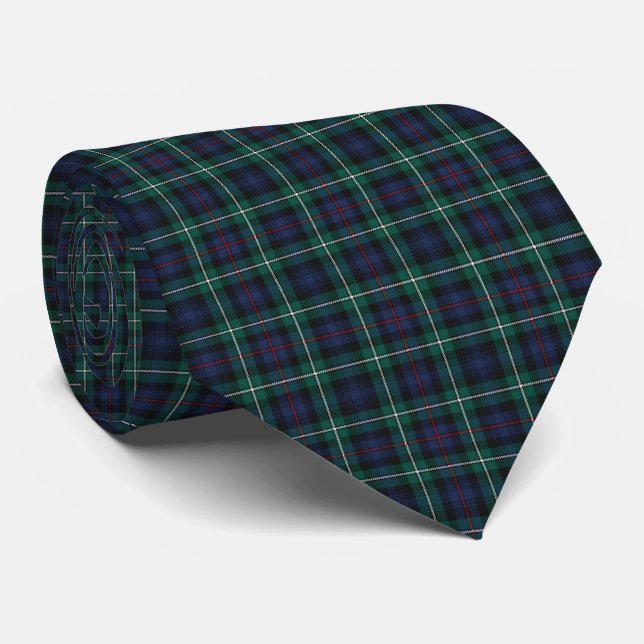 Cravate Tartan MacKenzie écossais à carreaux (Roulé)