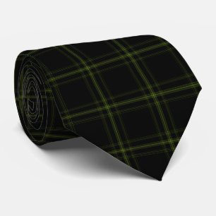 Cravate Tartan noir doux