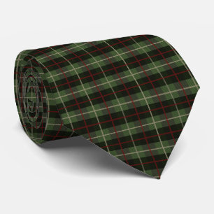 Cravate Tartan rouge vert noir plaid
