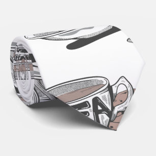 Cravate tasse de thé MOTIF AVEC POIGNON TOUT TRANS