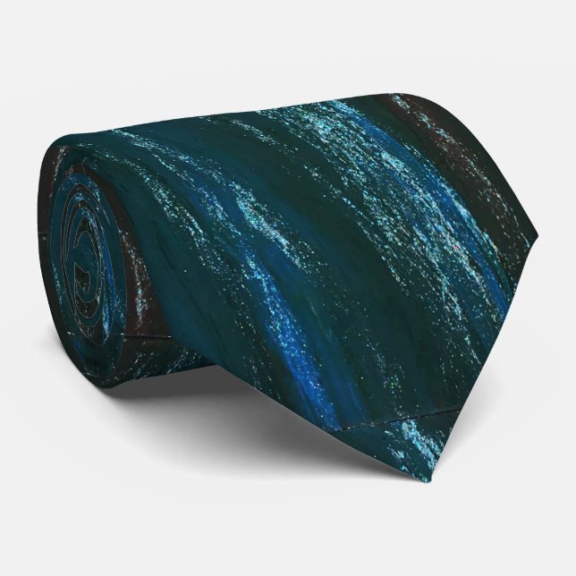 Cravate Teals and Blues Necktie Homme (Roulé)