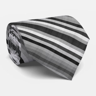 Cravate Teintes simples de gris bandes grises