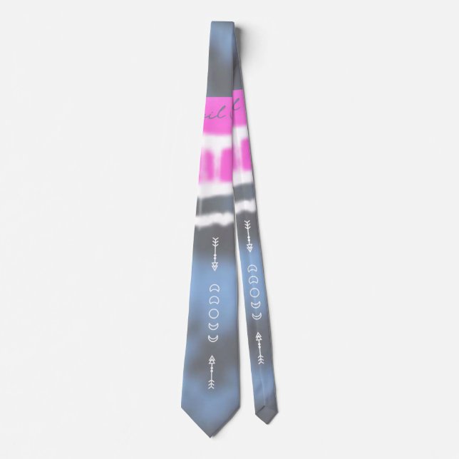 Cravate Teinture rose blanc & bleu Tie Twist Sway in Style (Devant)